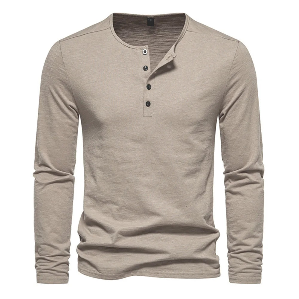 Minimalist Long Sleeve Cotton Tee