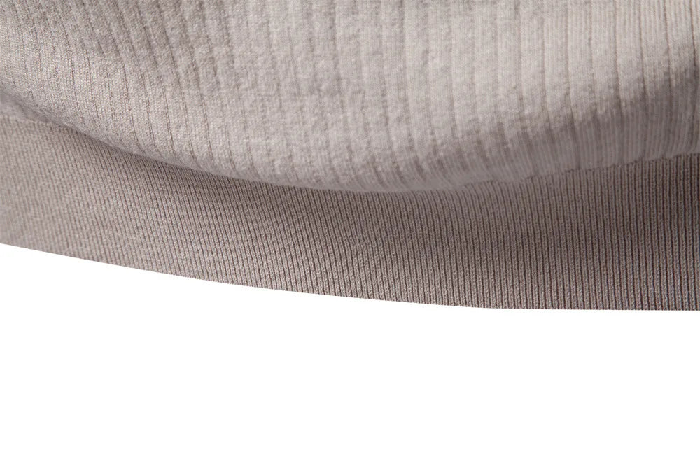 Men’s Ribbed Knit Polo Shirt