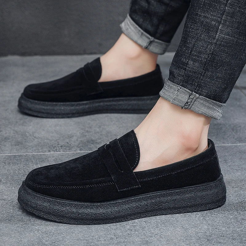Casual Brown Suede Loafers