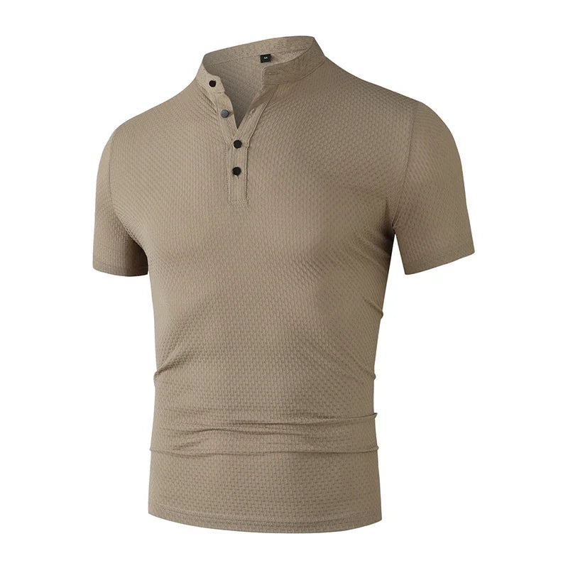 Modern Slim Fit Mandarin Tee