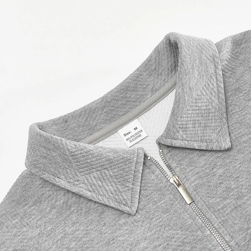 Modern Quarter Zip Knit Pullover