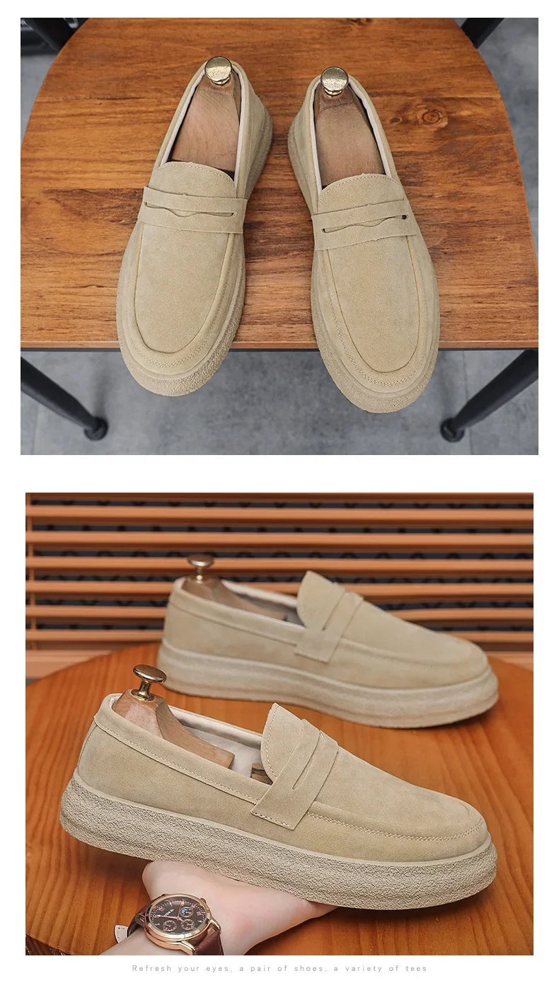 Comfortable Slip-On Penny Loafers