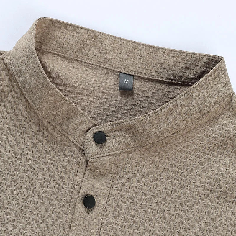 Modern Slim Fit Mandarin Tee