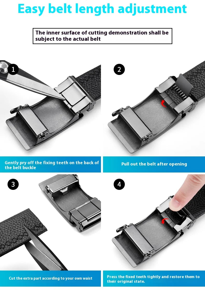 Premium Black Buckle Casual Belt