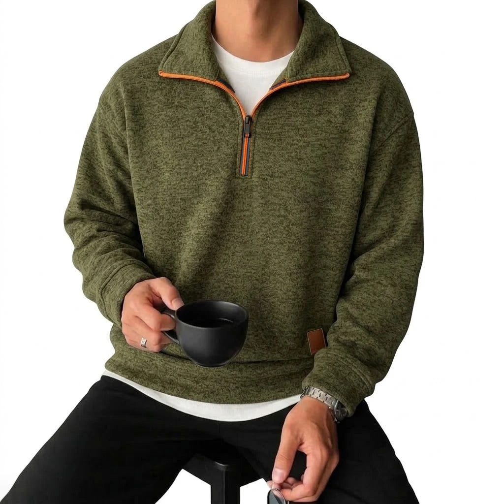 Modern Lightweight Knit Sweatshirt