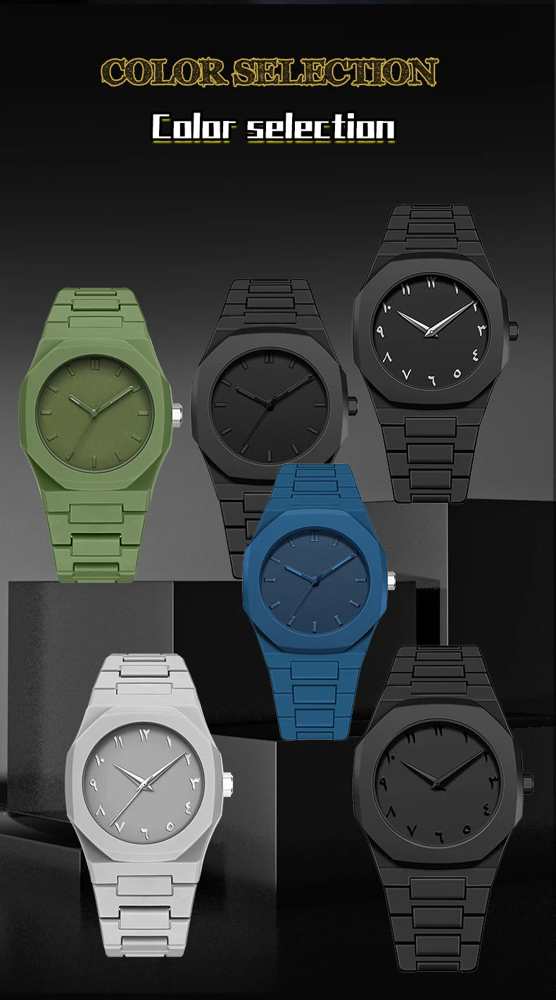 Minimalist Black Stainless Steel Watch