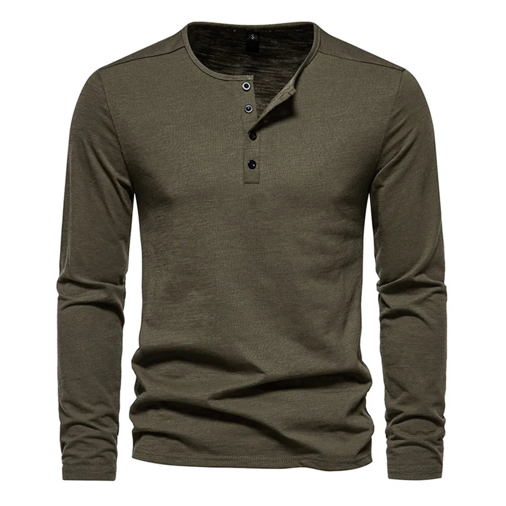 Minimalist Long Sleeve Cotton Tee