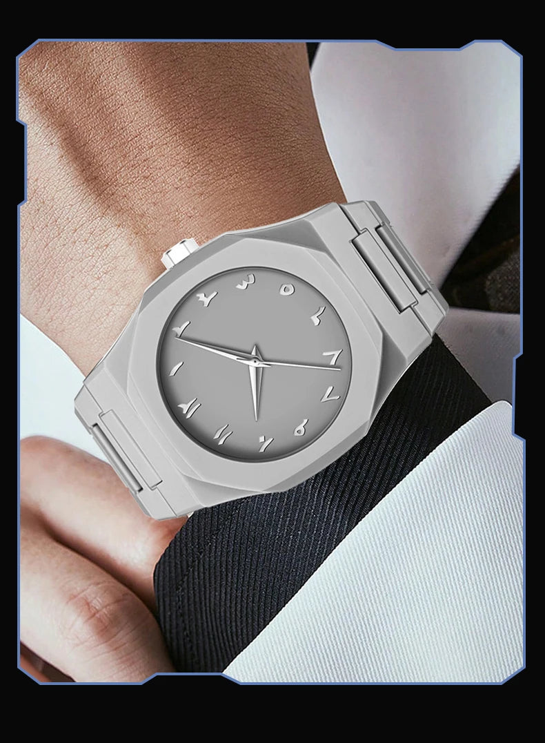 Minimalist Black Stainless Steel Watch