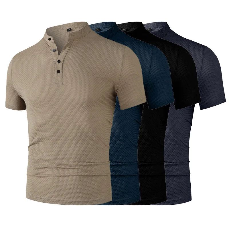 Modern Slim Fit Mandarin Tee
