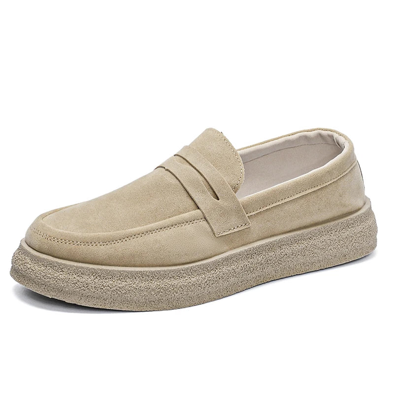 Casual Brown Suede Loafers