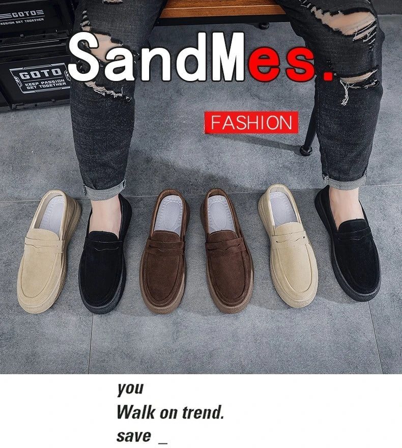 Casual Brown Suede Loafers