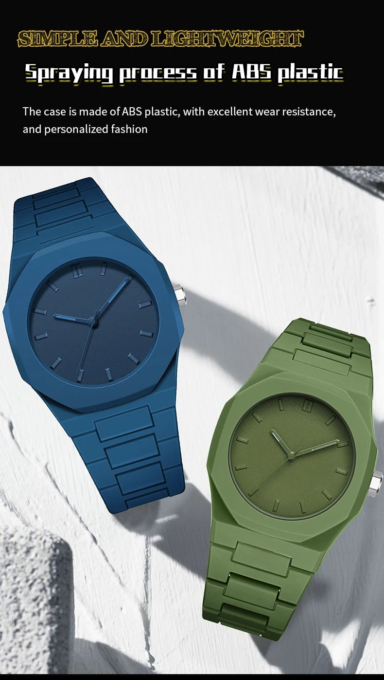 Minimalist Black Stainless Steel Watch