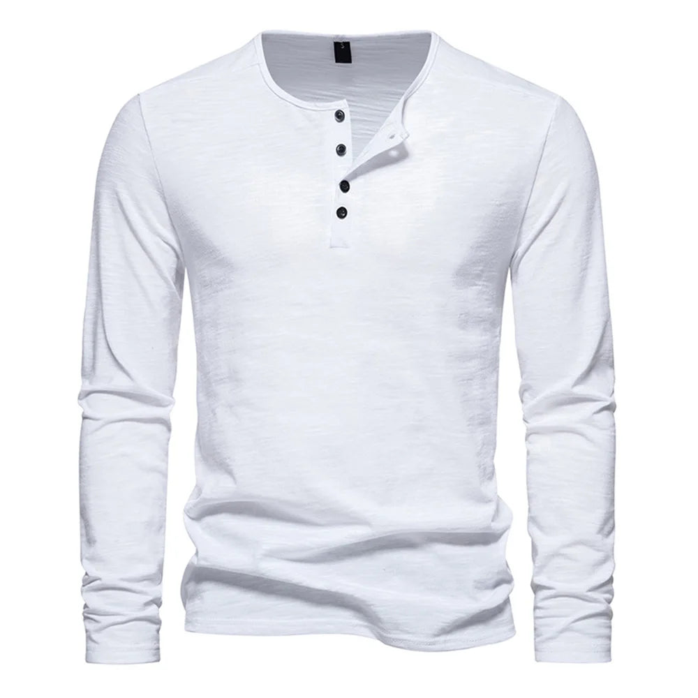Minimalist Long Sleeve Cotton Tee