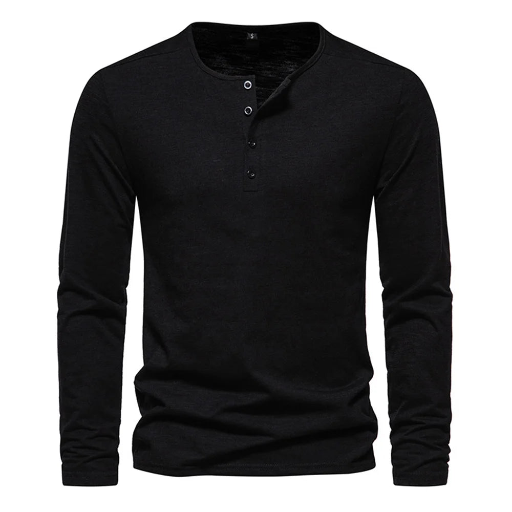 Minimalist Long Sleeve Cotton Tee