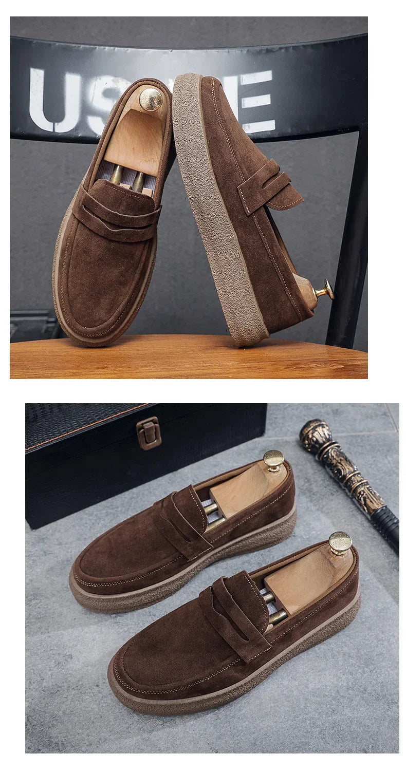 Comfortable Slip-On Penny Loafers