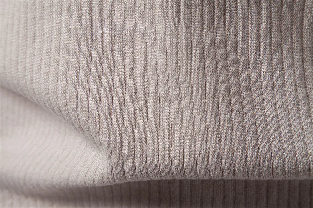 Men’s Ribbed Knit Polo Shirt