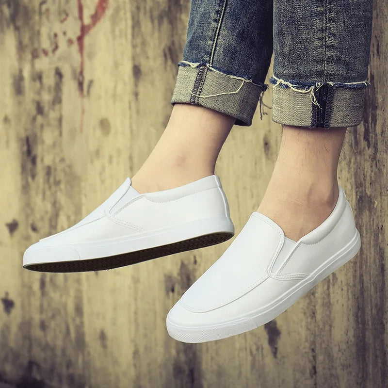 Minimalist All-White Casual Shoes