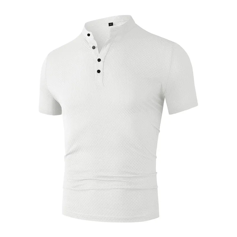Modern Slim Fit Mandarin Tee
