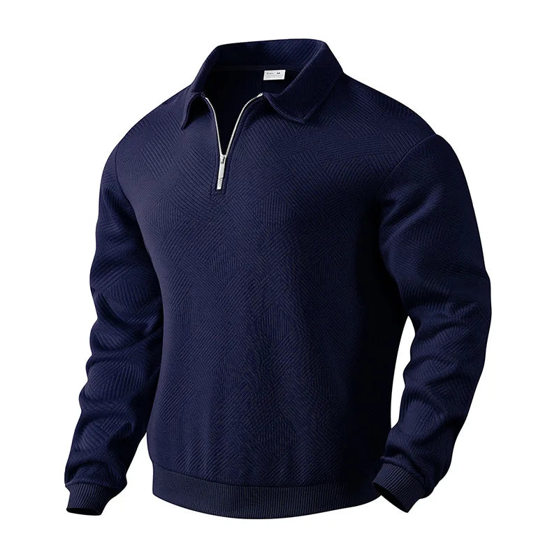 Modern Quarter Zip Knit Pullover