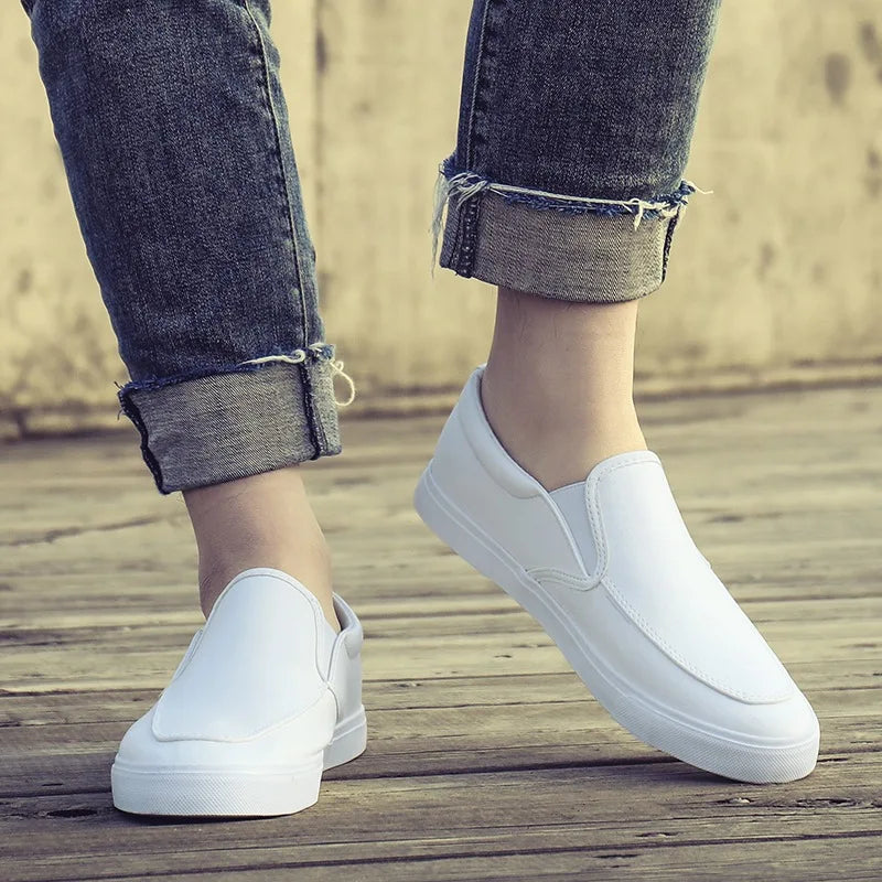 Minimalist All-White Casual Shoes